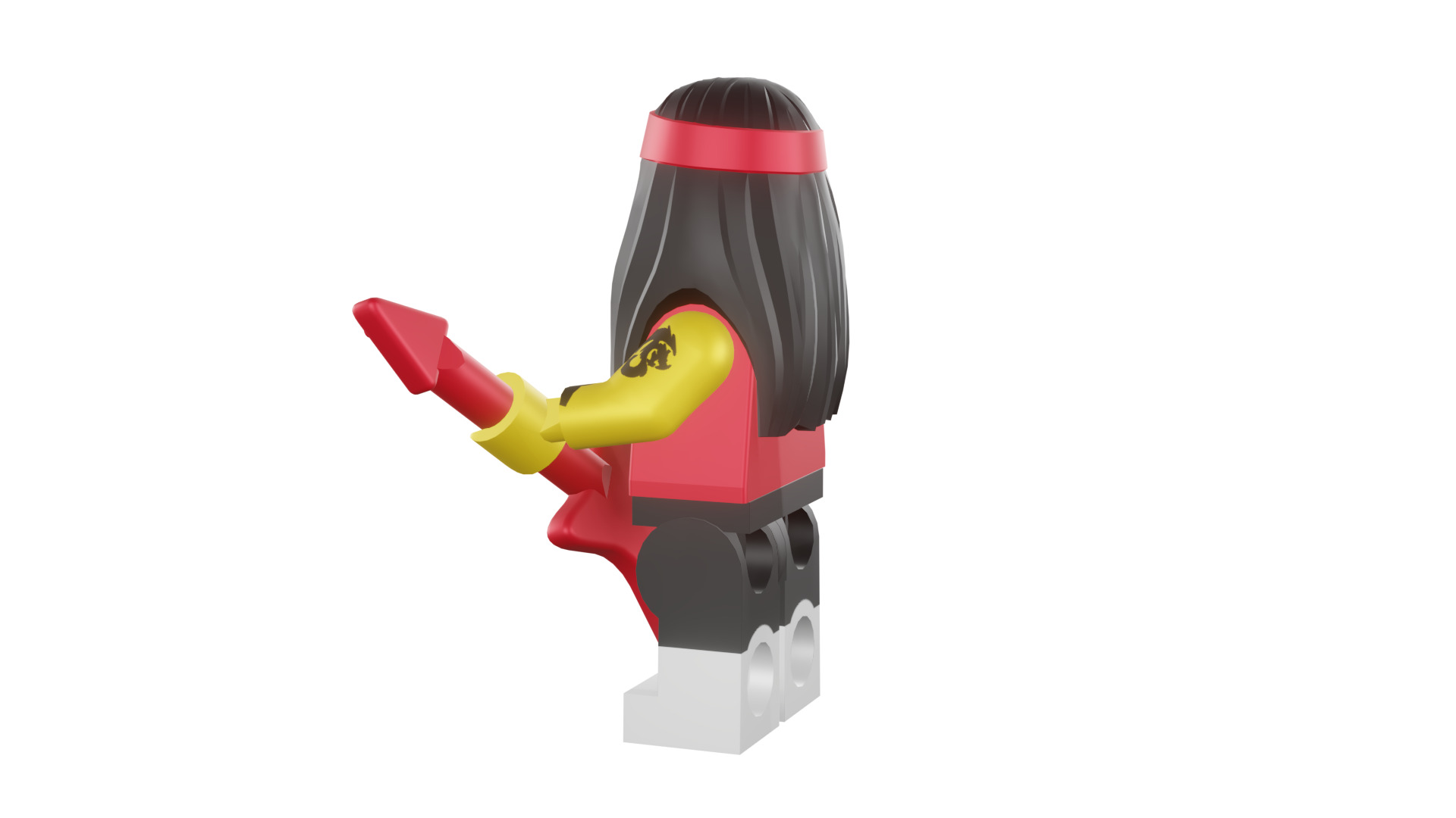 3D print minifigure - 71019-17-Gong-Guitar-Rocker 3D print model_39