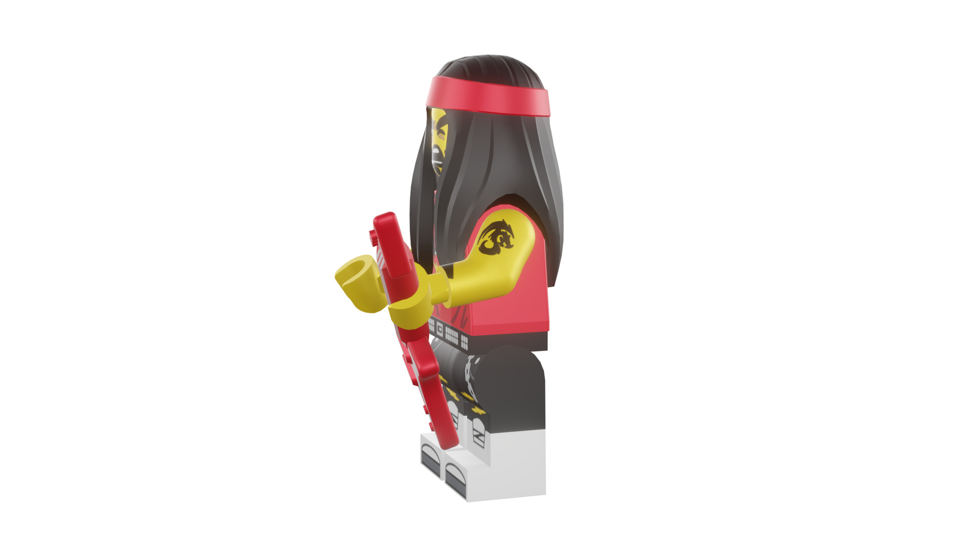 3D print minifigure - 71019-17-Gong-Guitar-Rocker 3D print model_44
