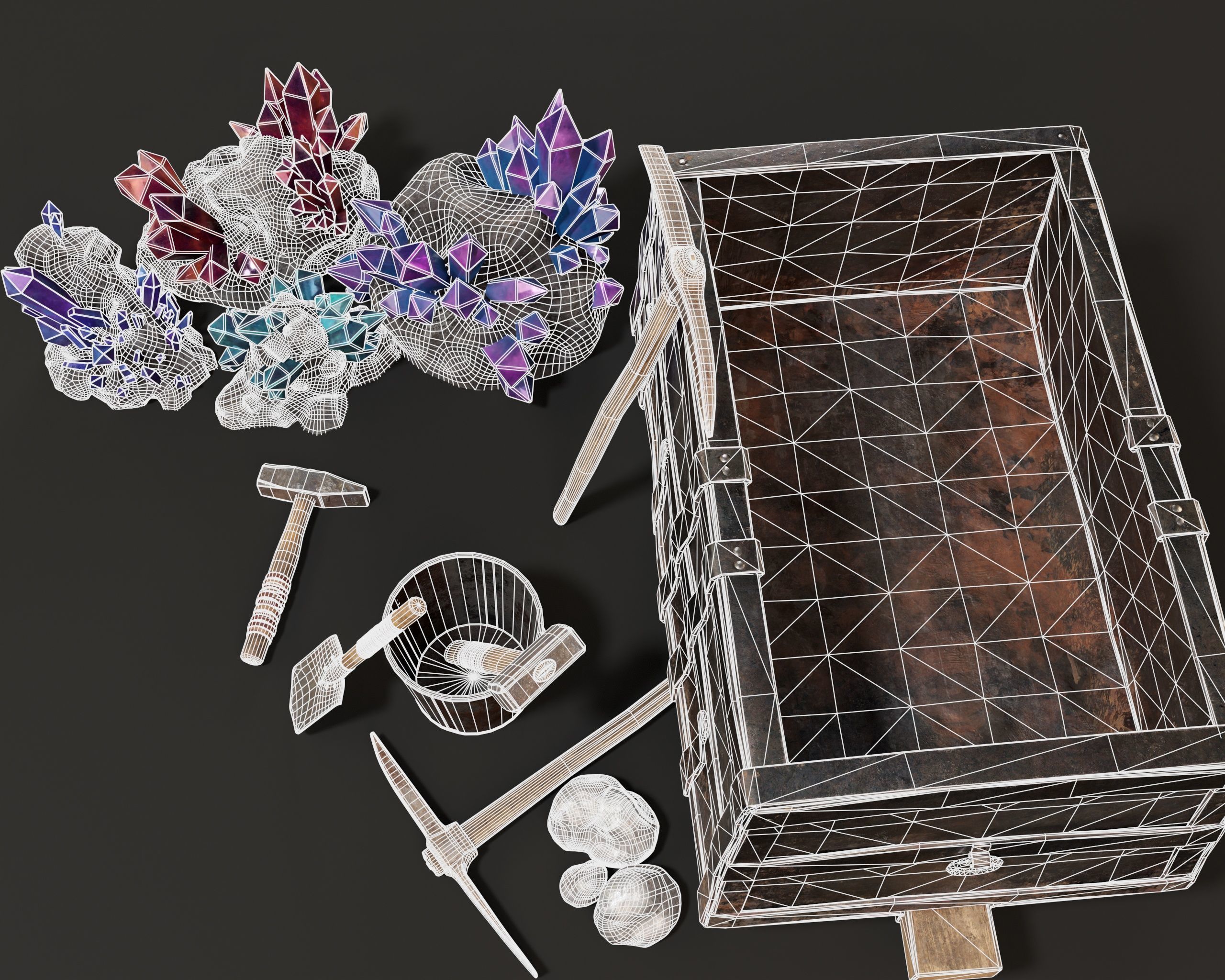 Medieval Mining Pack 3D Model Collection_18