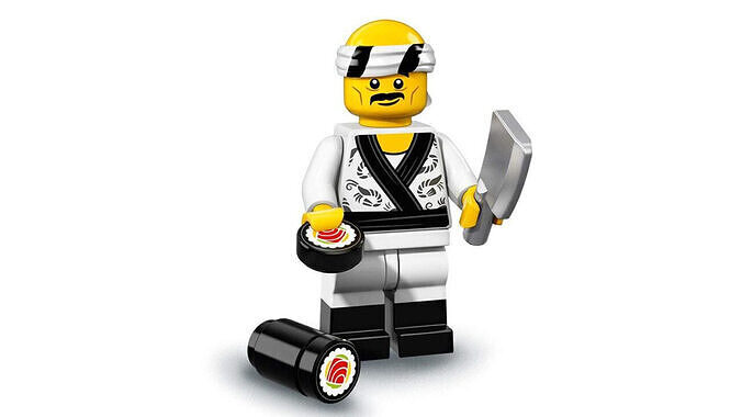 3D print minifigure - 71019-19-Sushi-Chef 3D print model