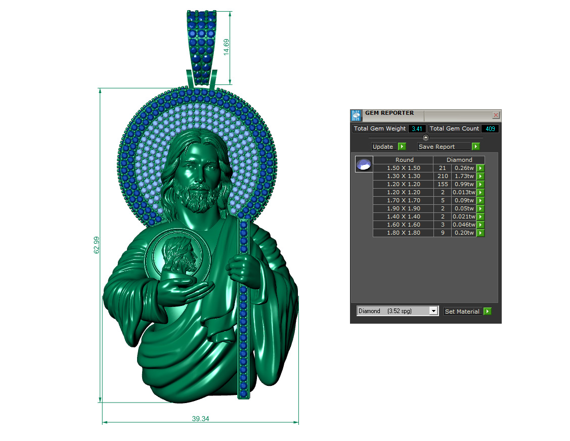 San Judas 3D print model_4