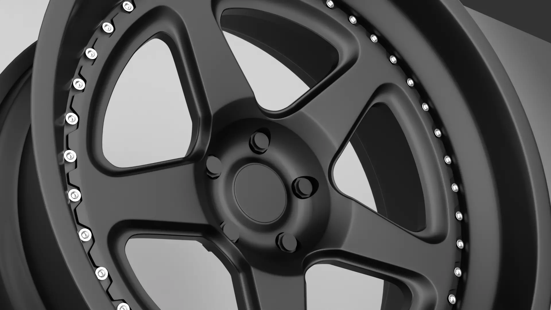 Brixton Forged tr05 Wheels Low-poly 3D model_1
