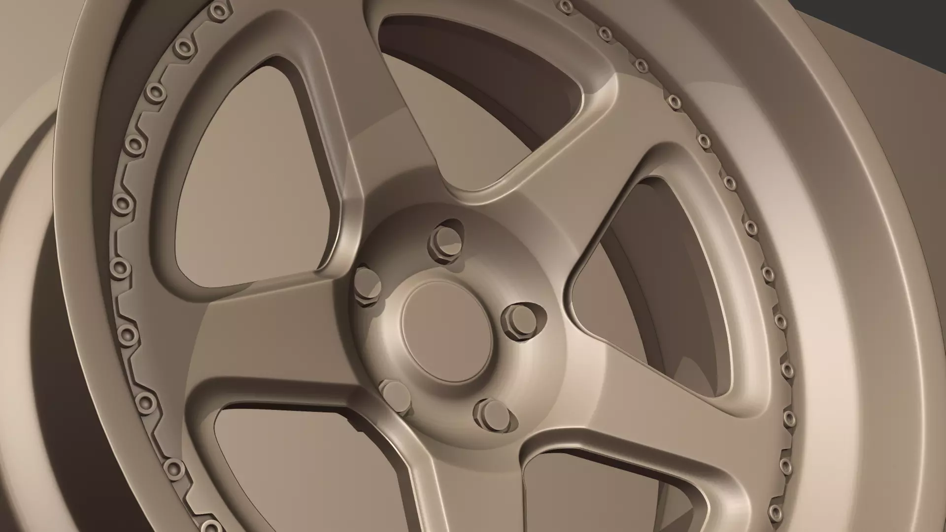 Brixton Forged tr05 Wheels Low-poly 3D model_6