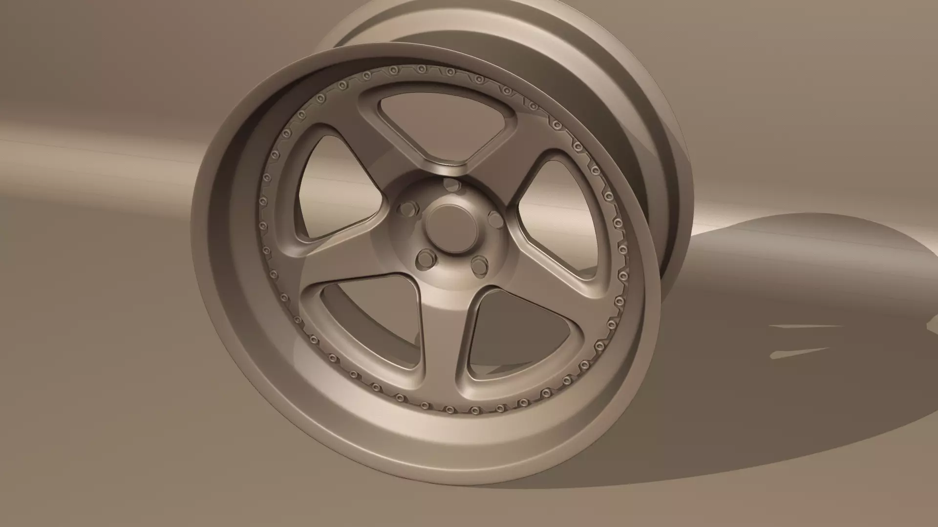 Brixton Forged tr05 Wheels Low-poly 3D model_9