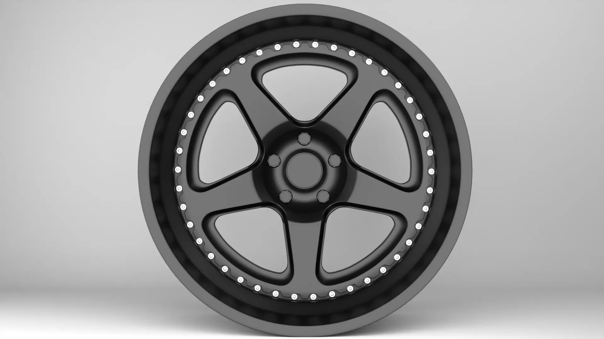 Brixton Forged tr05 Wheels Low-poly 3D model_3