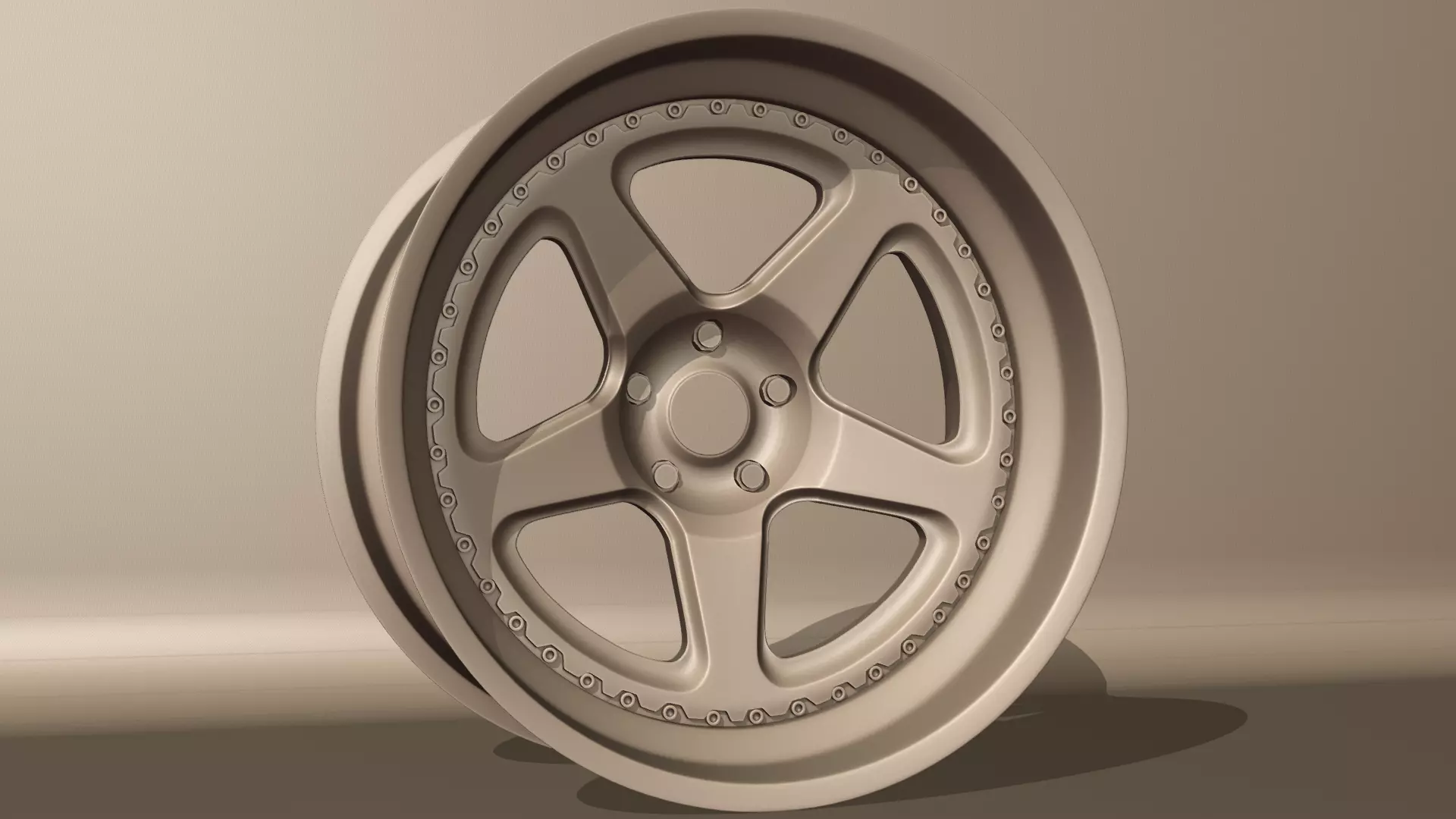 Brixton Forged tr05 Wheels Low-poly 3D model_5