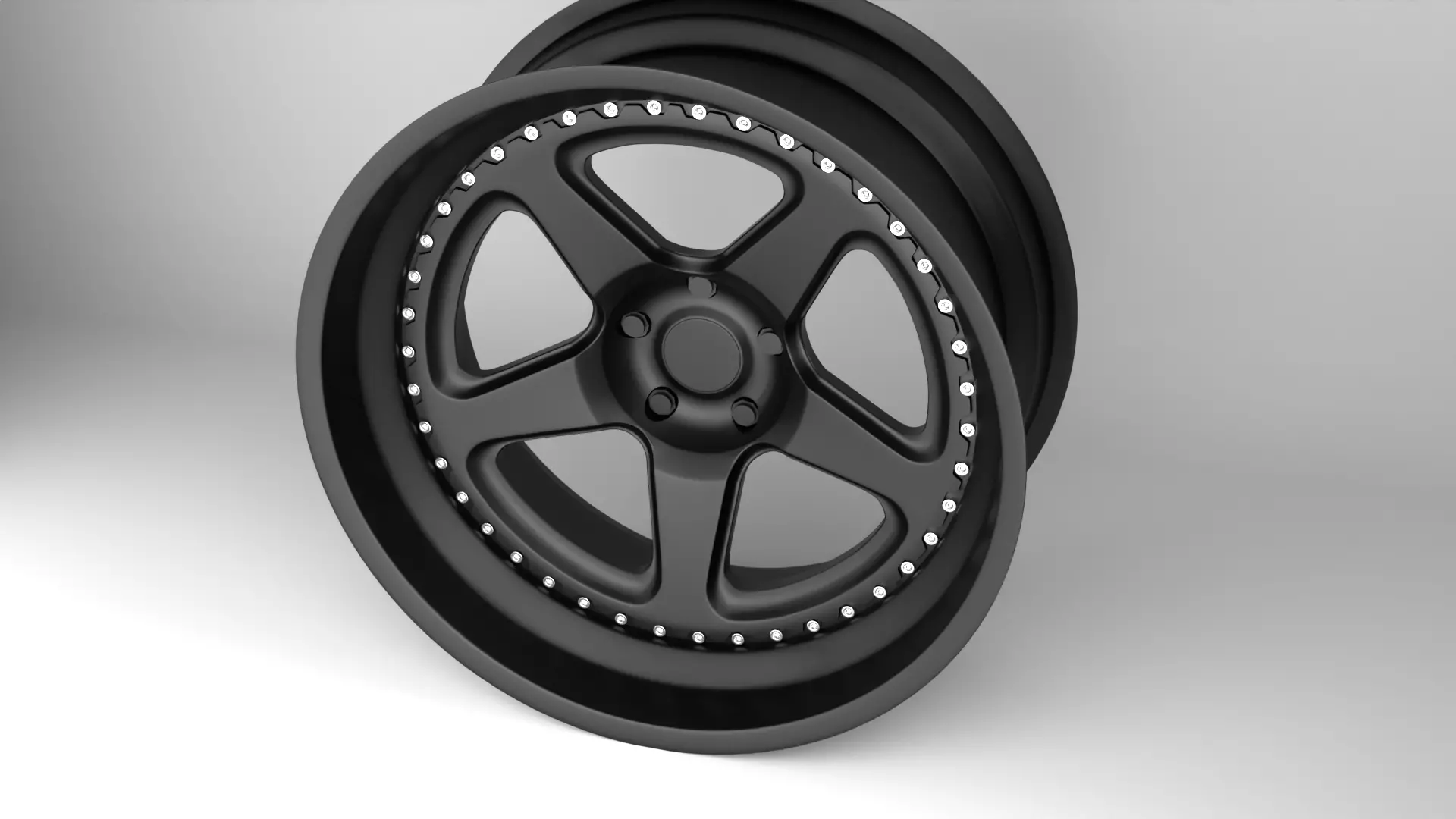 Brixton Forged tr05 Wheels Low-poly 3D model_4