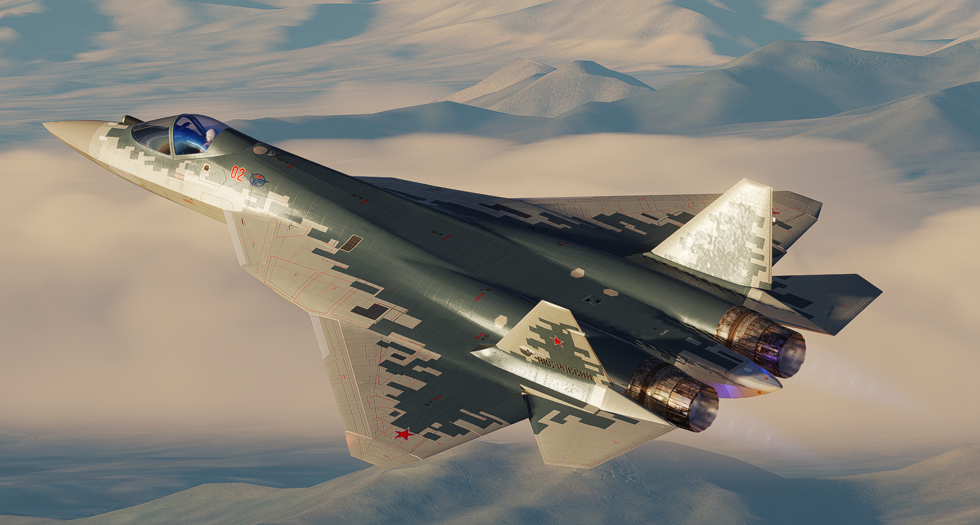 SU-57 Felon  3D model_1