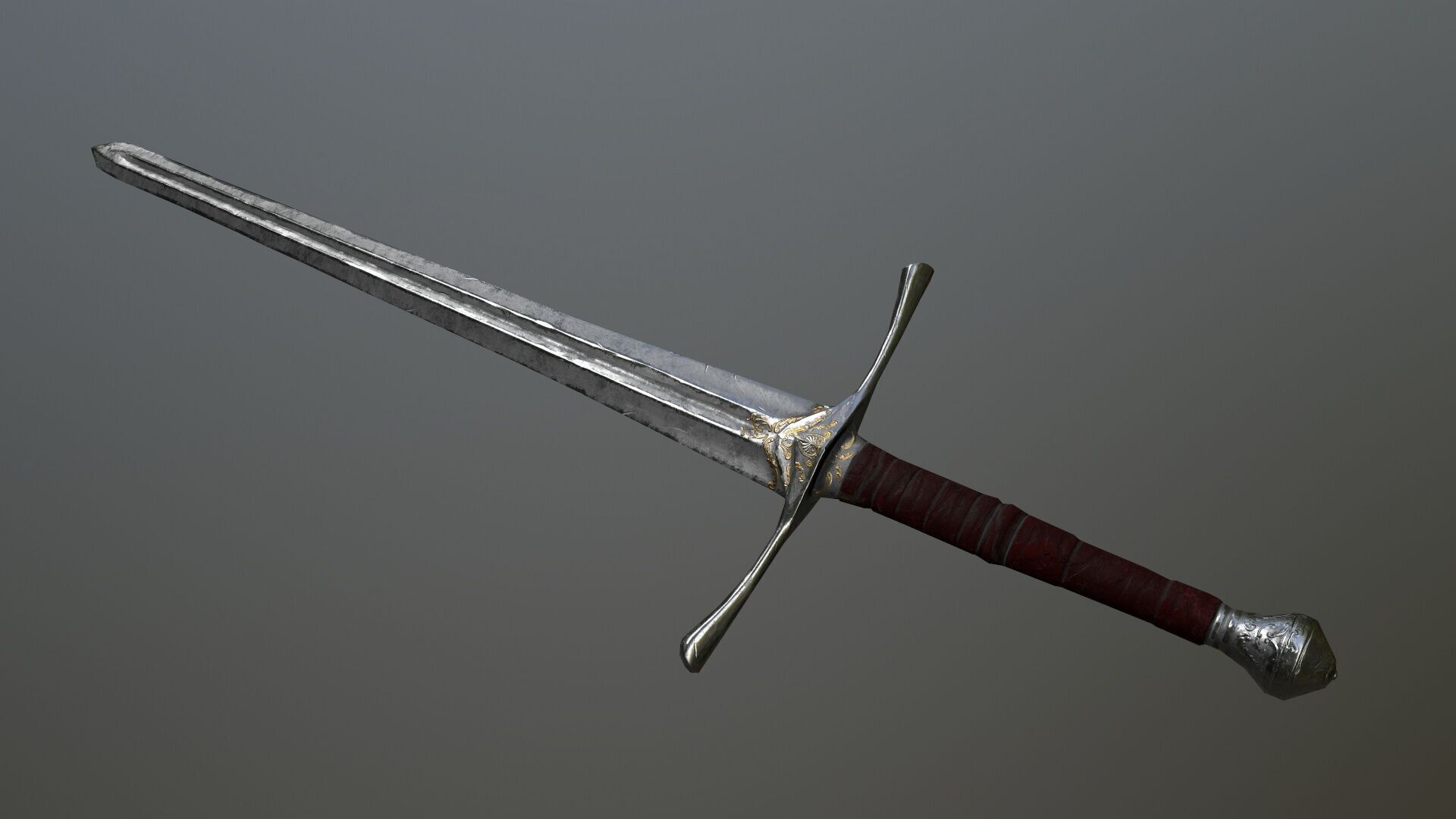 Ruin set Low-poly 3D model_5