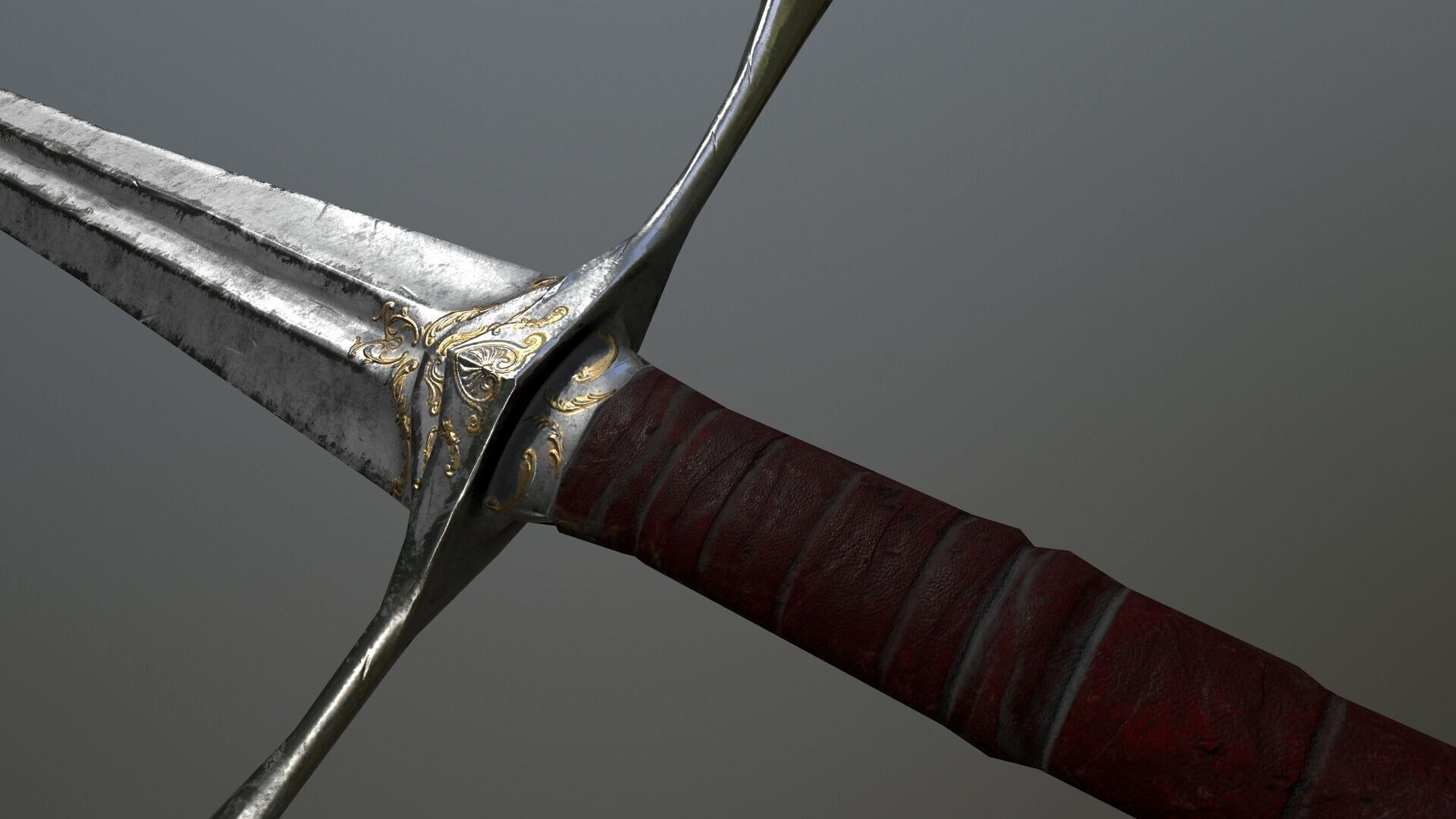 Ruin set Low-poly 3D model_7