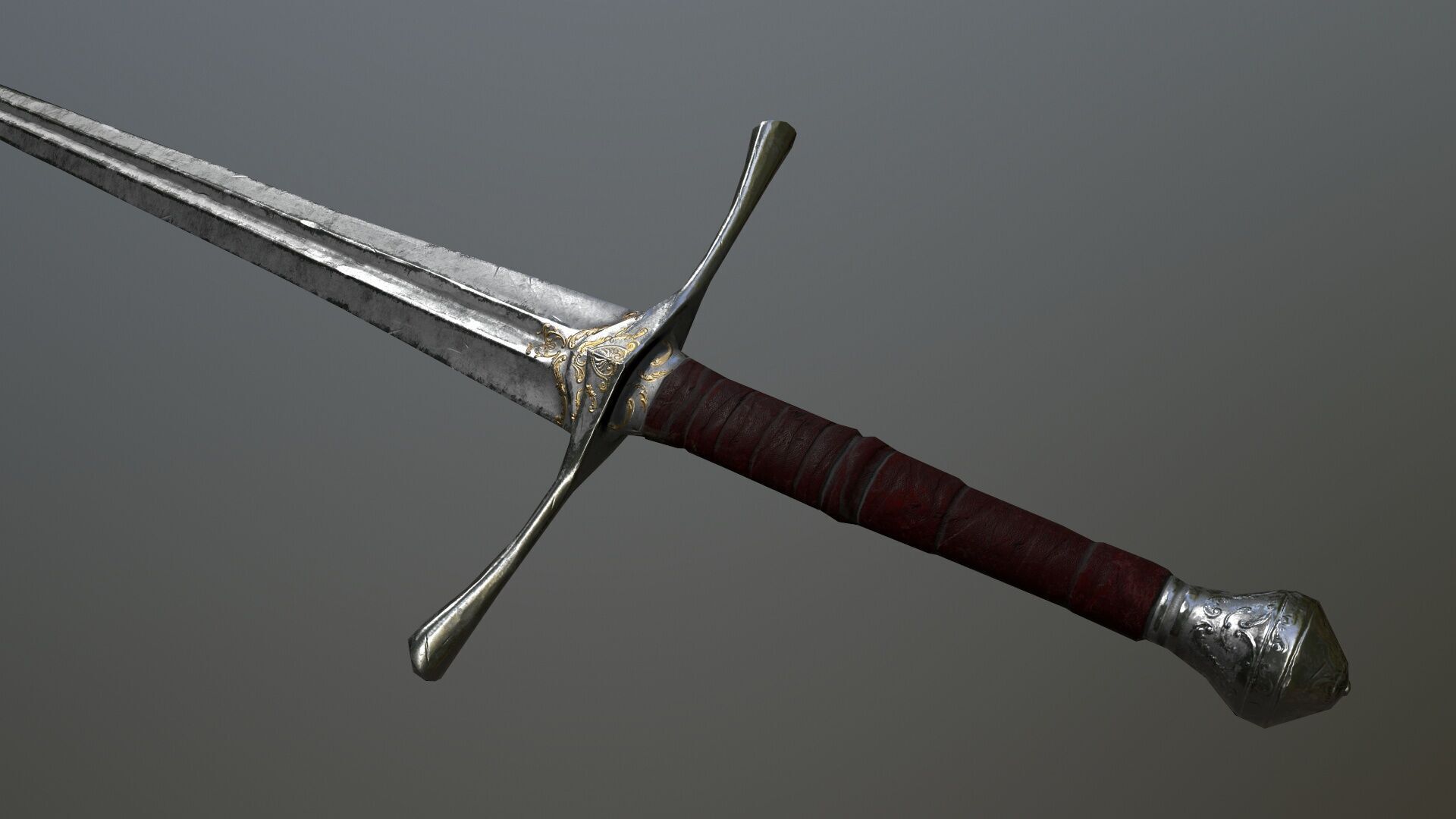 Ruin set Low-poly 3D model_6