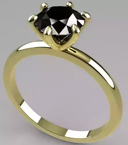 Solitario Gem 7mm 3D print model