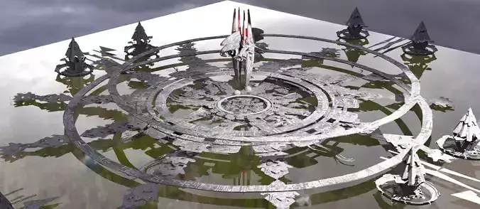 Kingdom of the Trench Vast sci fi plane