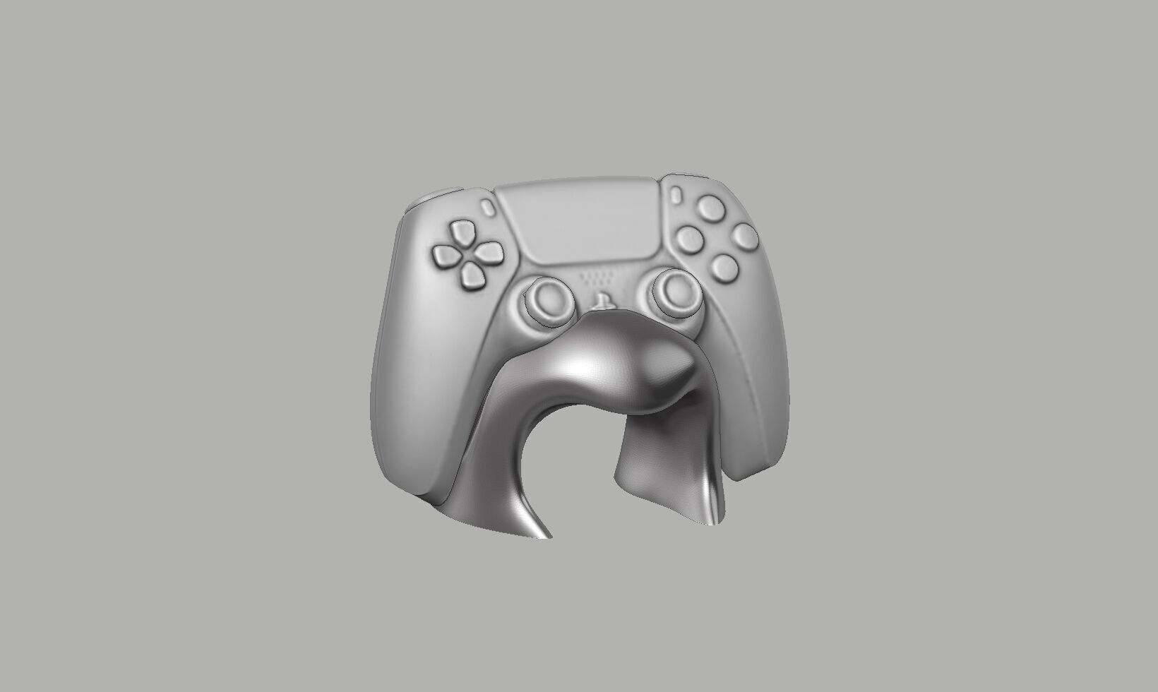 Minimal modern Ps5 controller stand 3D print model_4
