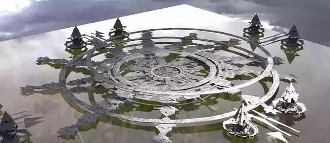 Drill Moon temple structure exterior 2 