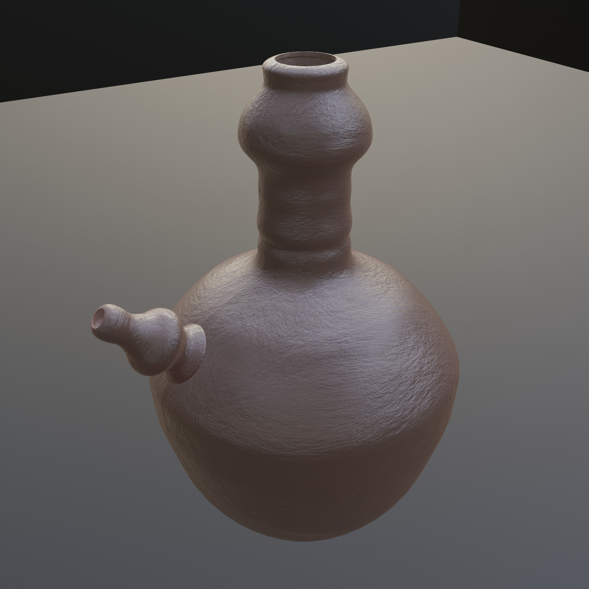 Traditional Clay Water Pot 3D Model Indonesian Java Jar Low-poly 3D model_6