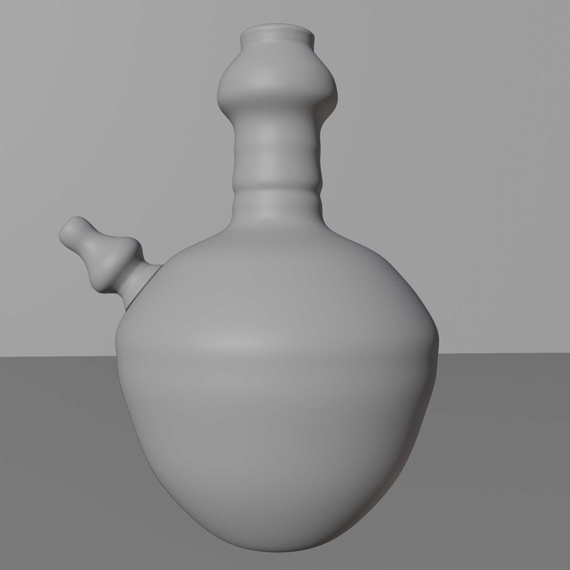 Traditional Clay Water Pot 3D Model Indonesian Java Jar Low-poly 3D model_4