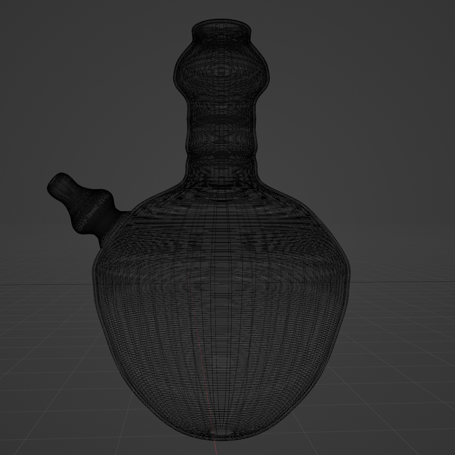 Traditional Clay Water Pot 3D Model Indonesian Java Jar Low-poly 3D model_7