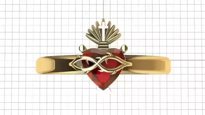 Ring sacred heart Anillo Sagrado Corazon