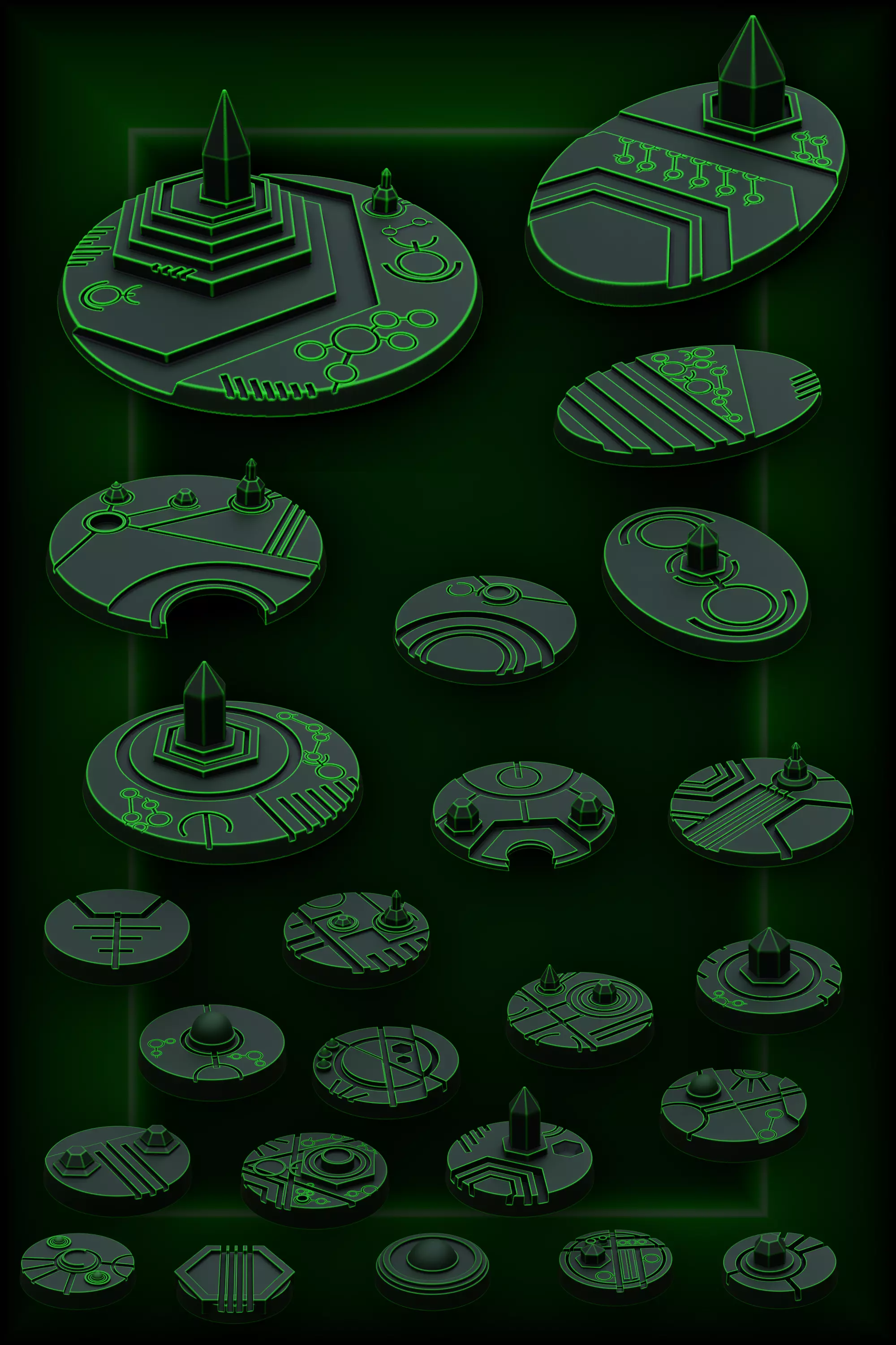 Alien another world bases 3d print files 3D print model