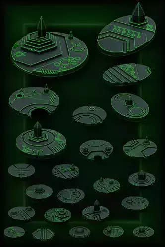 Alien another world bases 3d print files