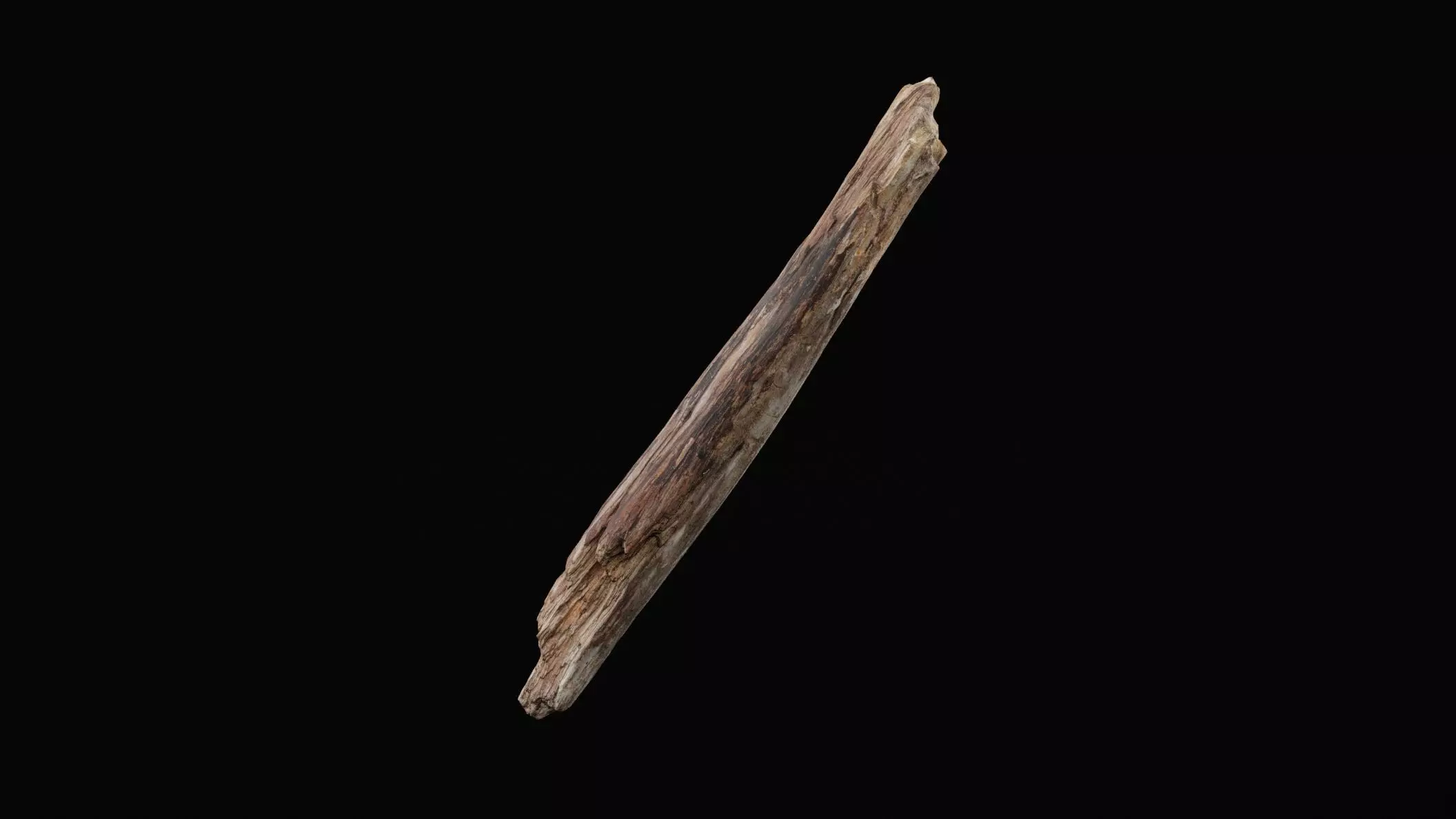 Realistic Tree Branch Low-poly 3D model_0