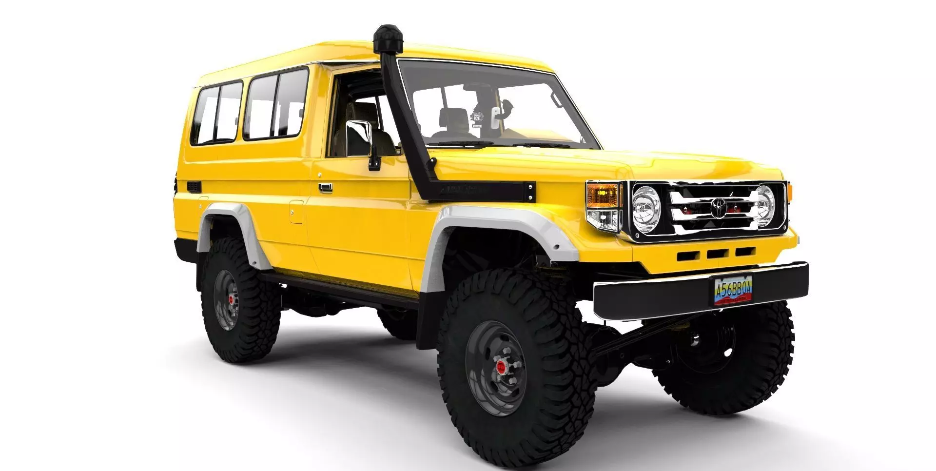 LAND CRUISER 97 CHASIS LARGO Low-poly 3D model