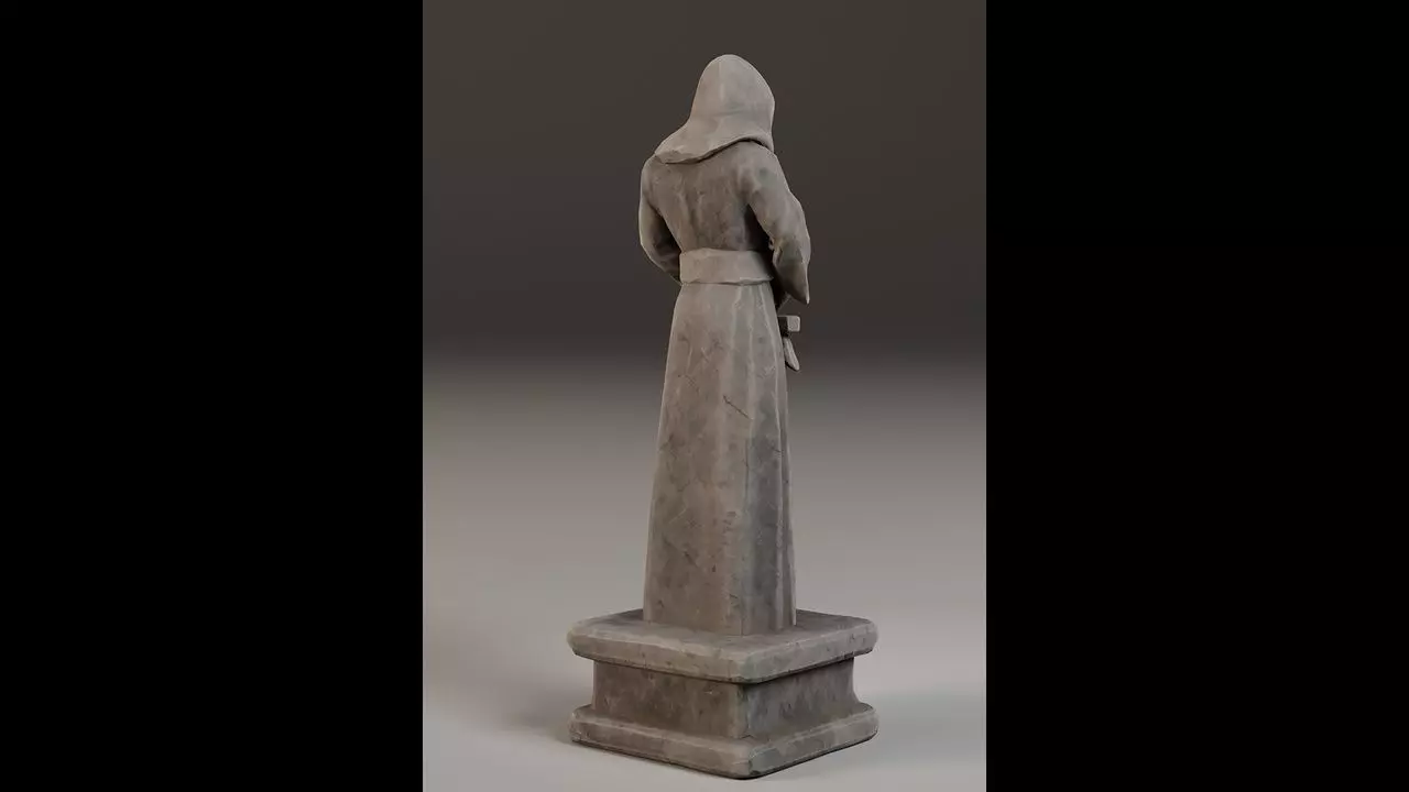 Robed Statues Low-poly 3D model_60