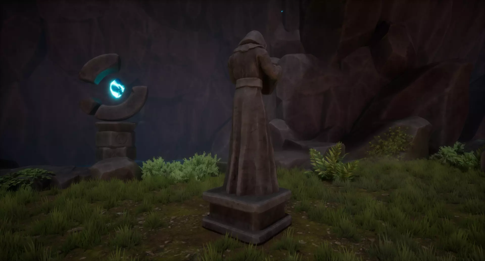 Robed Statues Low-poly 3D model_18