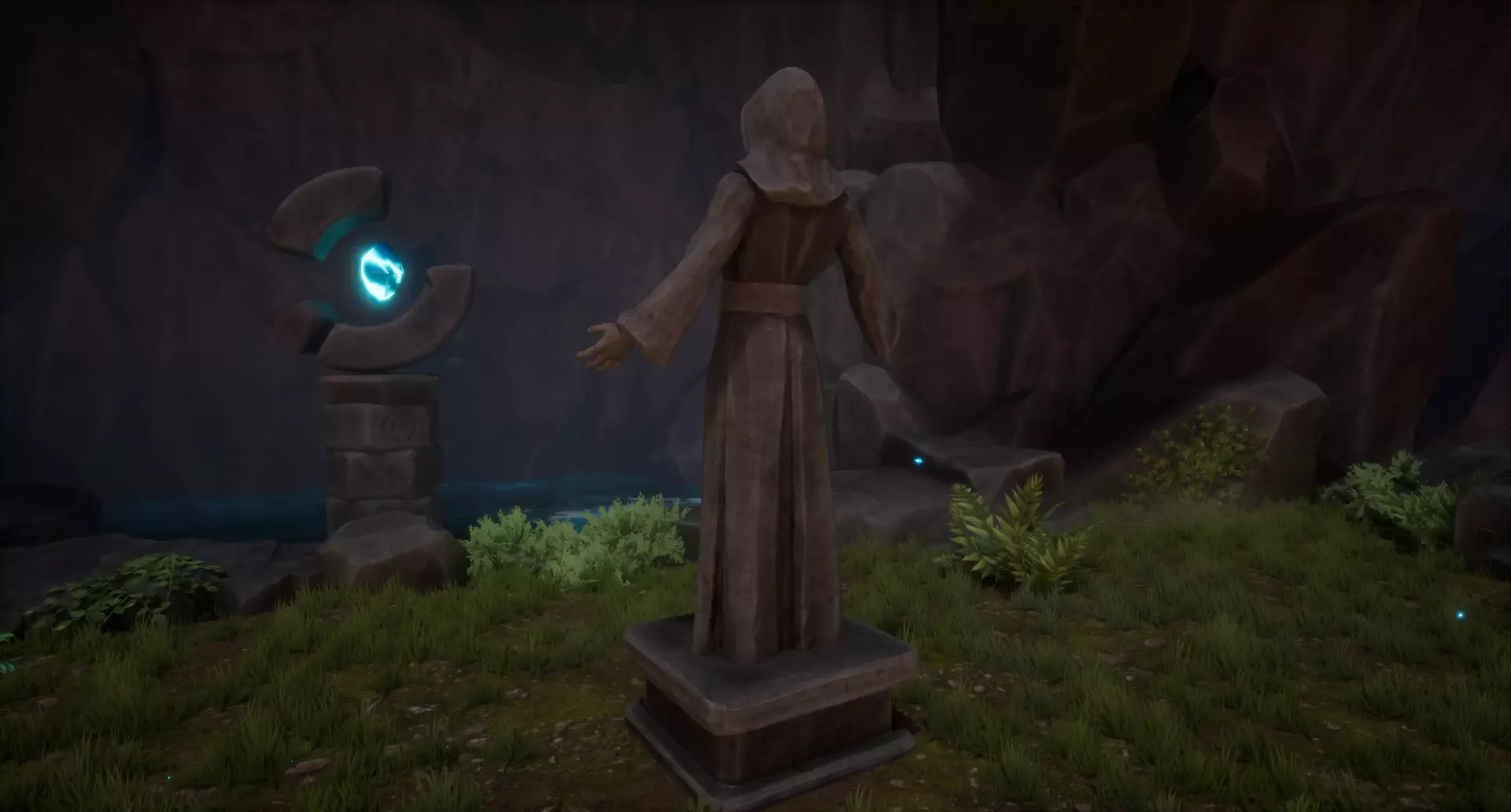 Robed Statues Low-poly 3D model_22