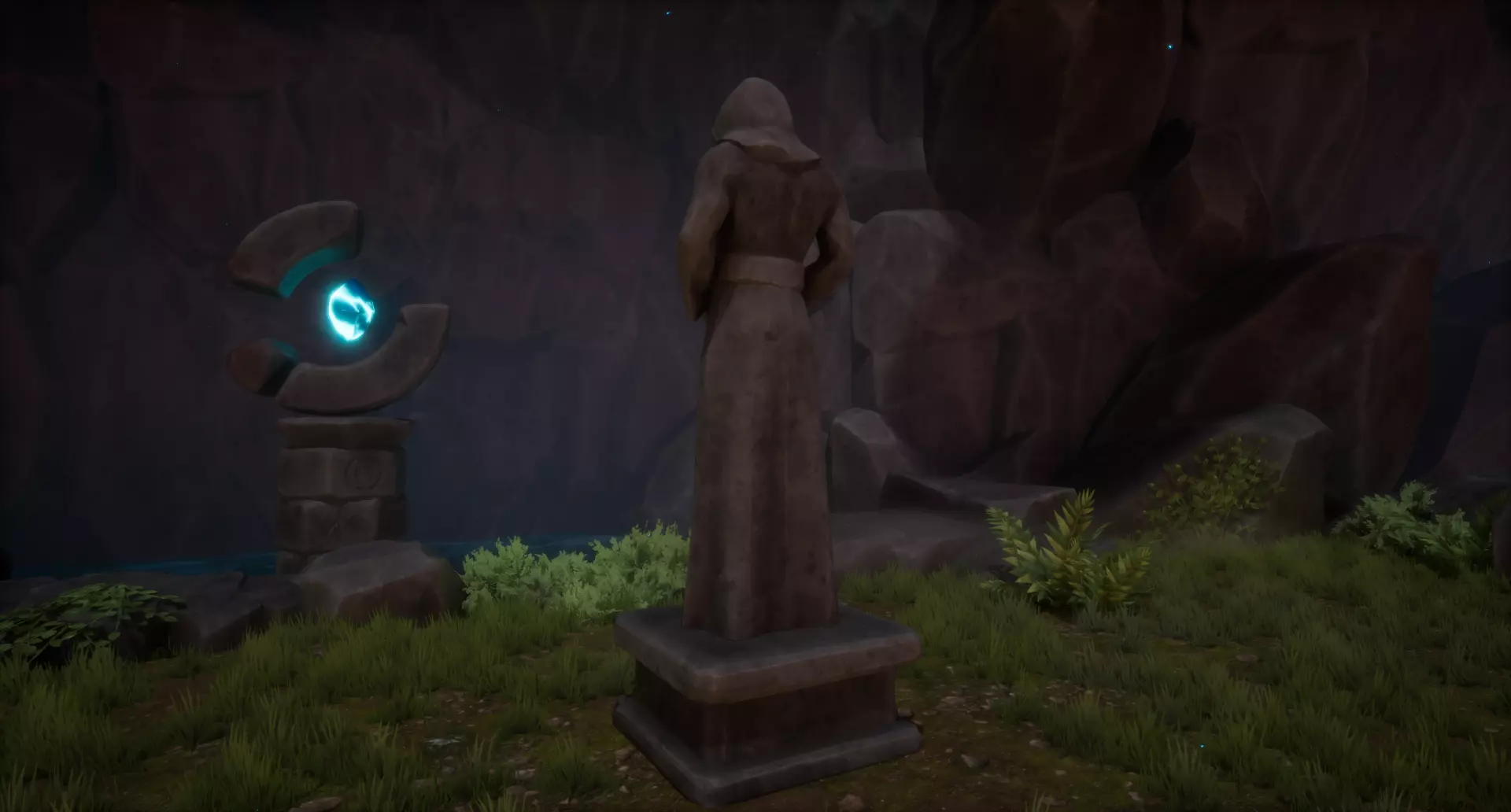 Robed Statues Low-poly 3D model_24