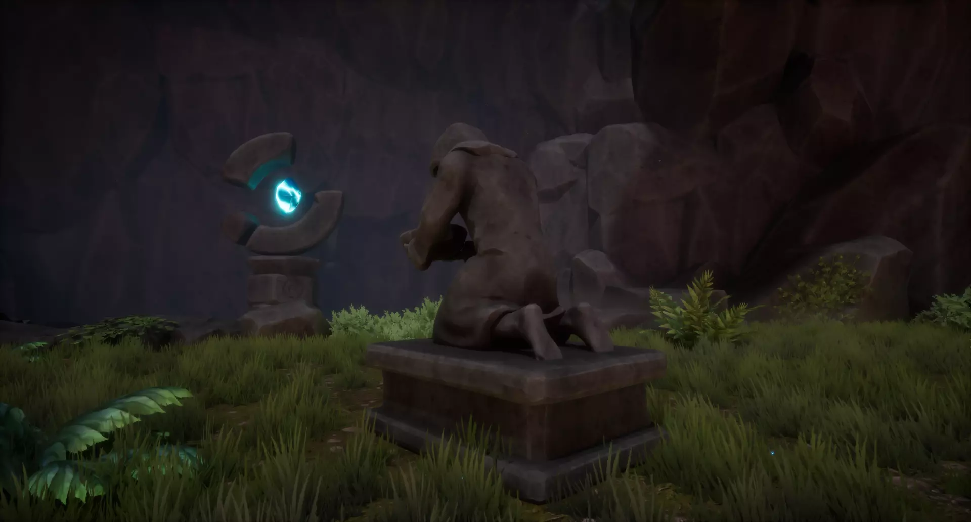 Robed Statues Low-poly 3D model_16