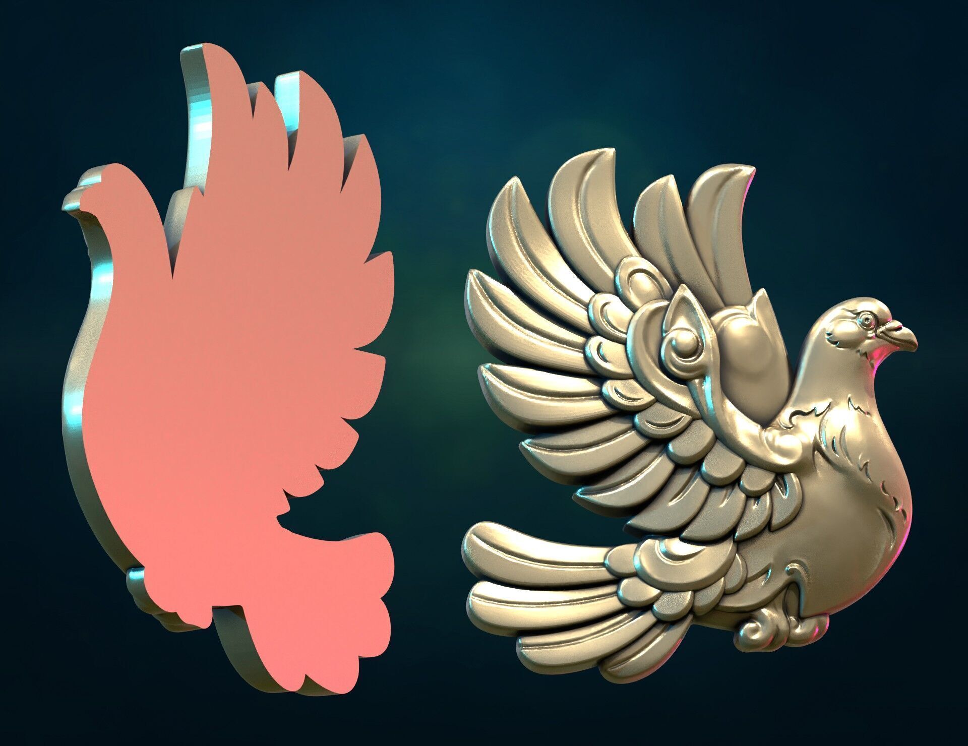 Pigeon III 3D print model_2