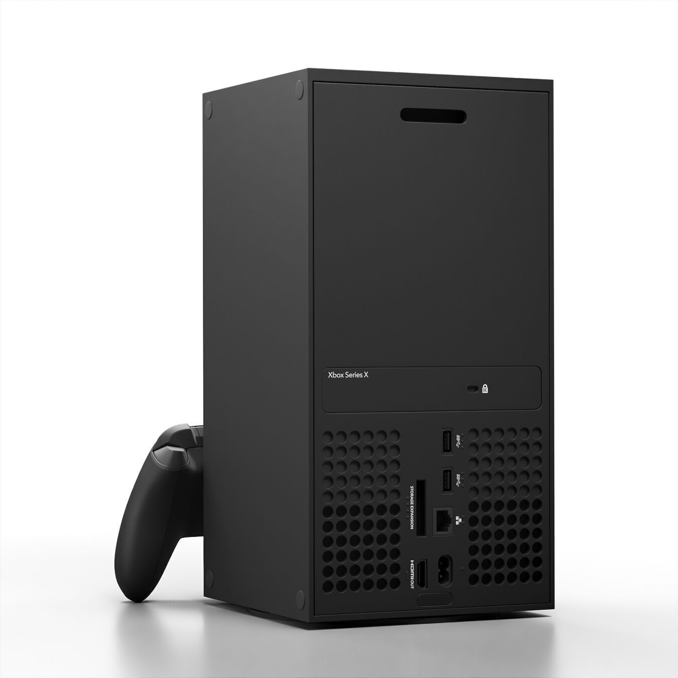 Xbox Series X Console and Controller Carbon Black 3D model_2