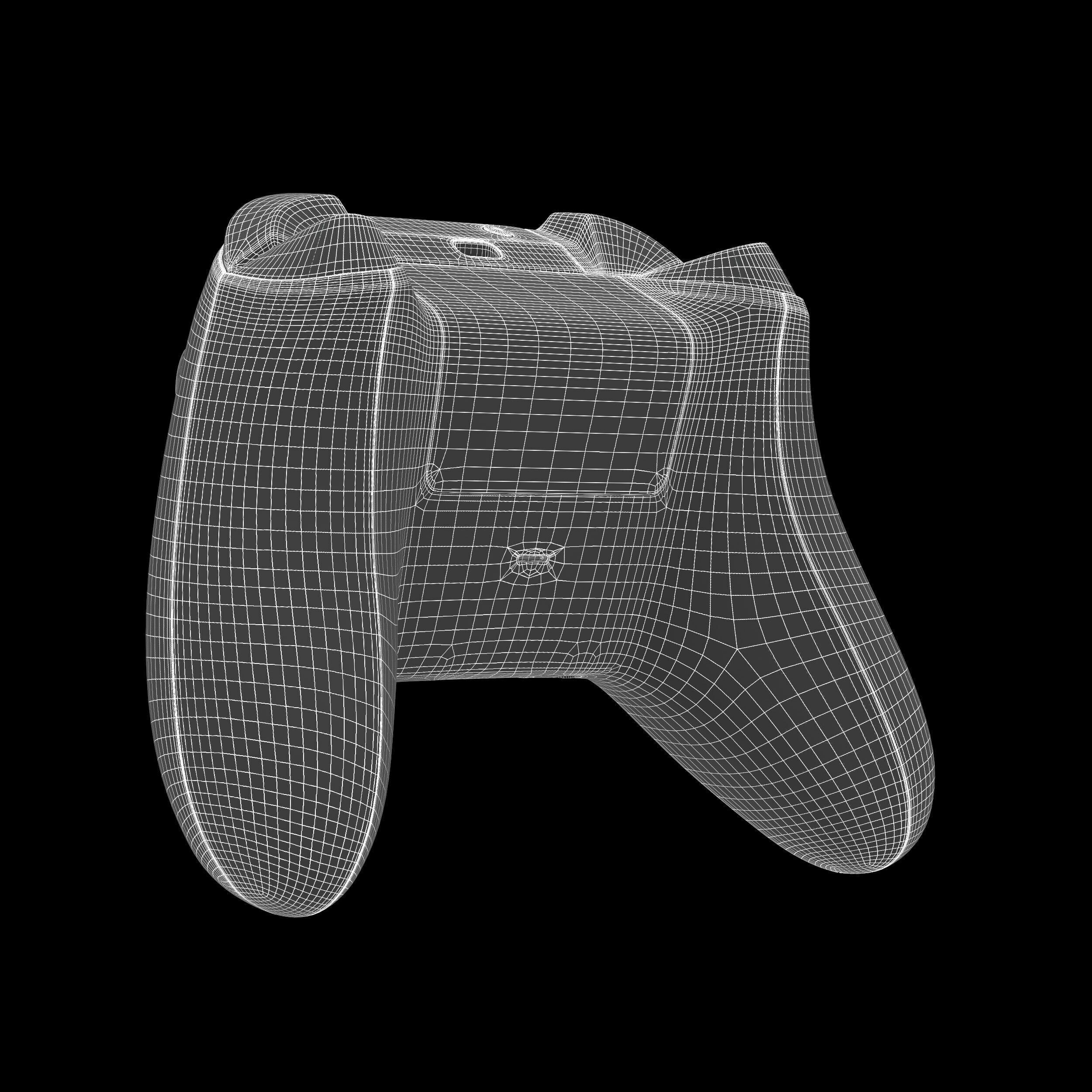 Xbox Series X Console and Controller Carbon Black 3D model_16