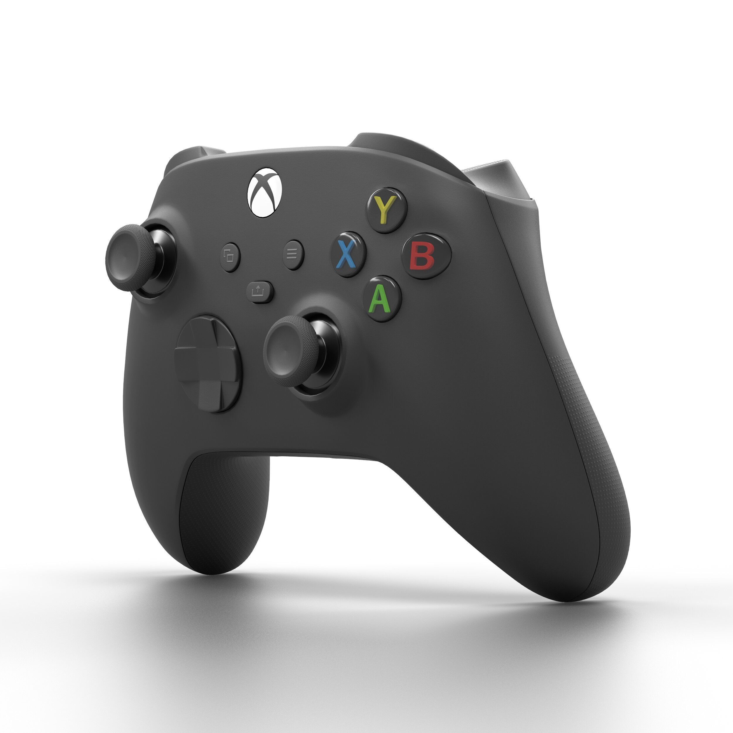 Xbox Series X Console and Controller Carbon Black 3D model_8