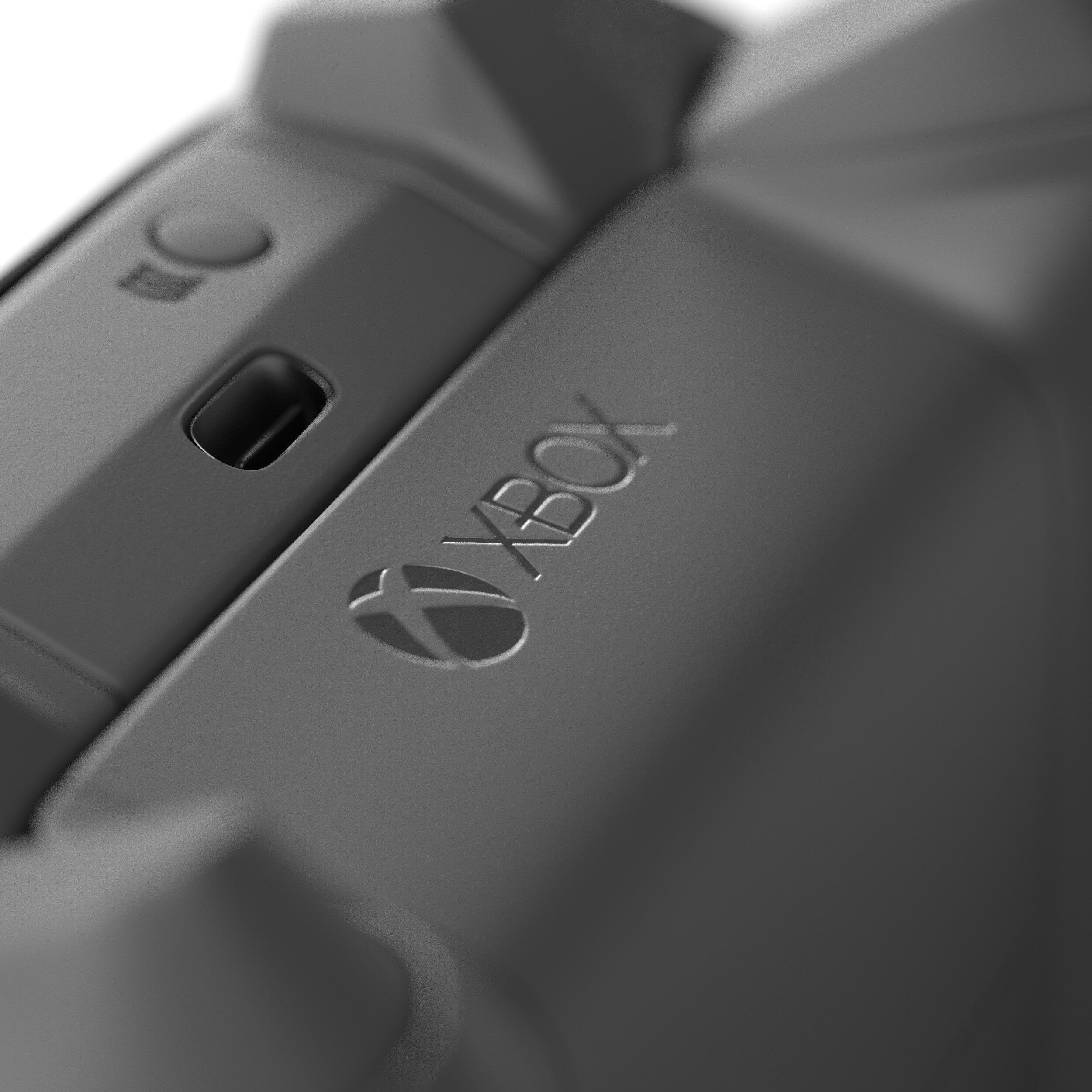 Xbox Series X Console and Controller Carbon Black 3D model_12