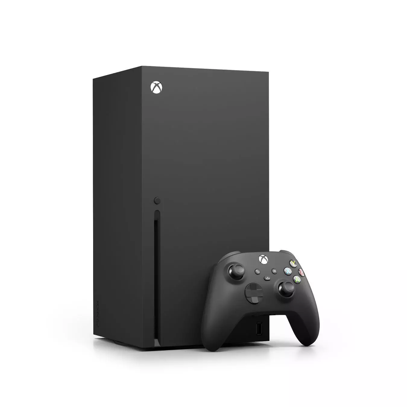 Xbox Series X Console and Controller Carbon Black 3D model_0