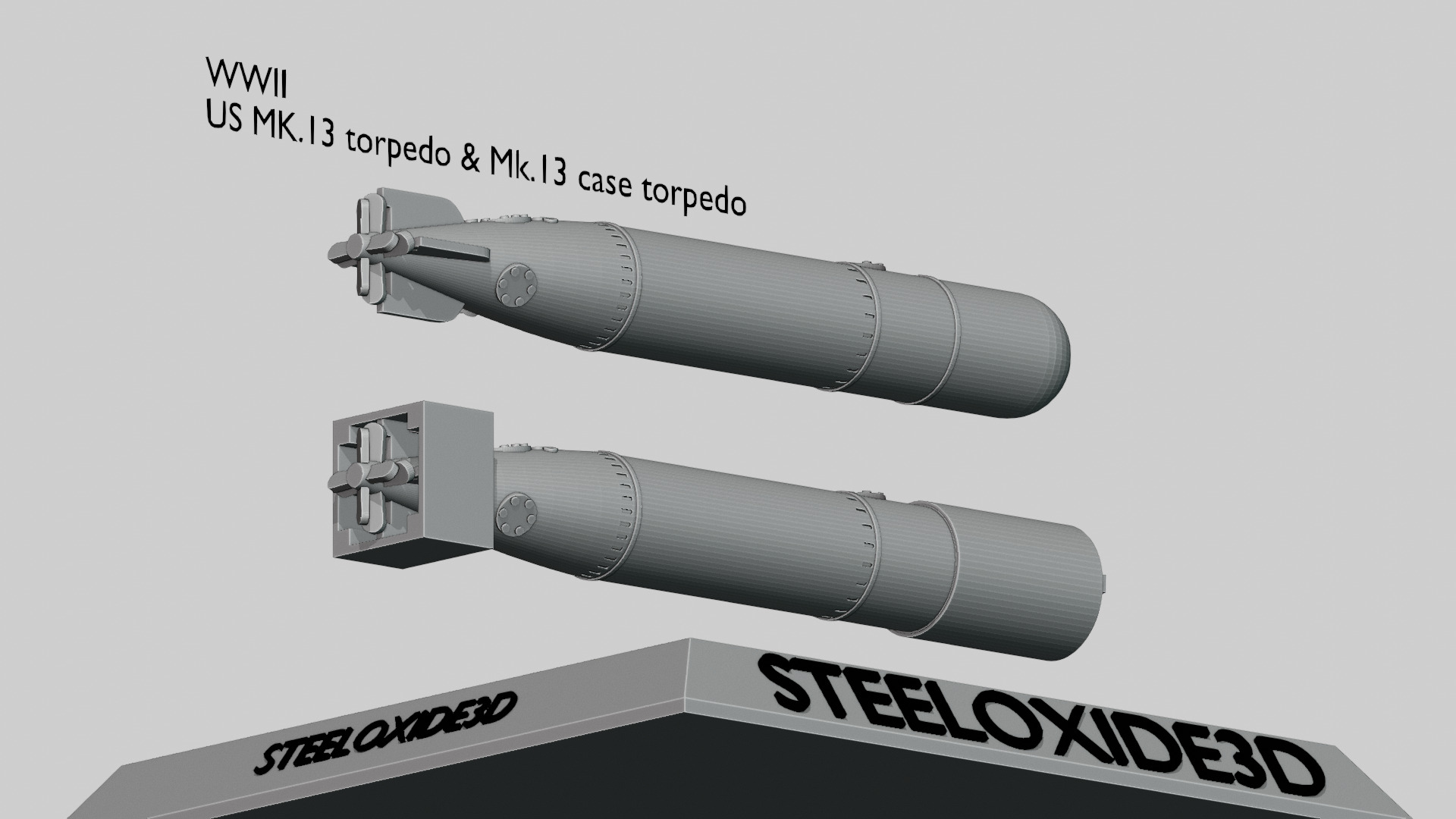 WWII US Mark 13 torpedo for 3D printing 3D print model_5