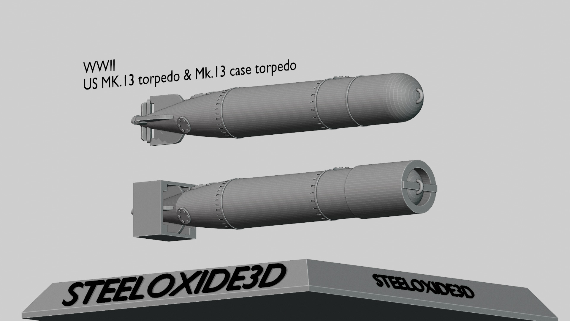 WWII US Mark 13 torpedo for 3D printing 3D print model_4