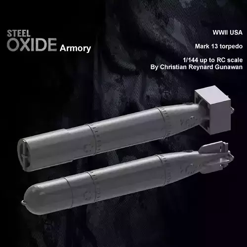 WWII US Mark 13 torpedo for 3D printing