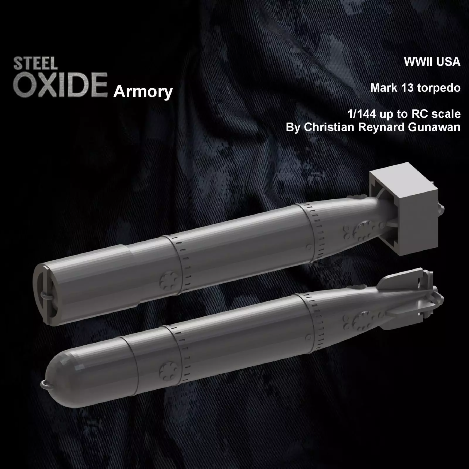 WWII US Mark 13 torpedo for 3D printing 3D print model_0