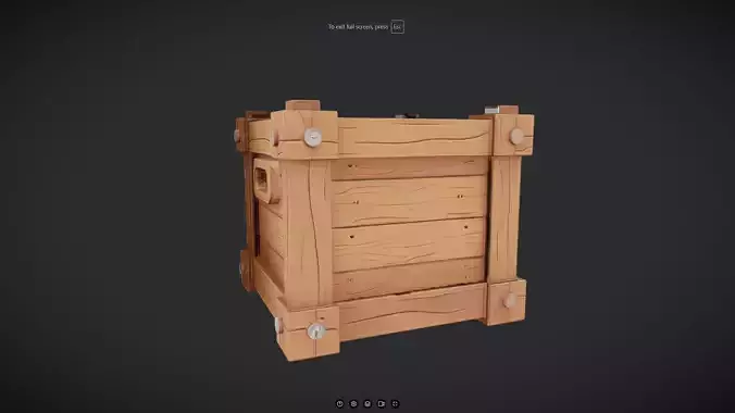 wooden cargo crate