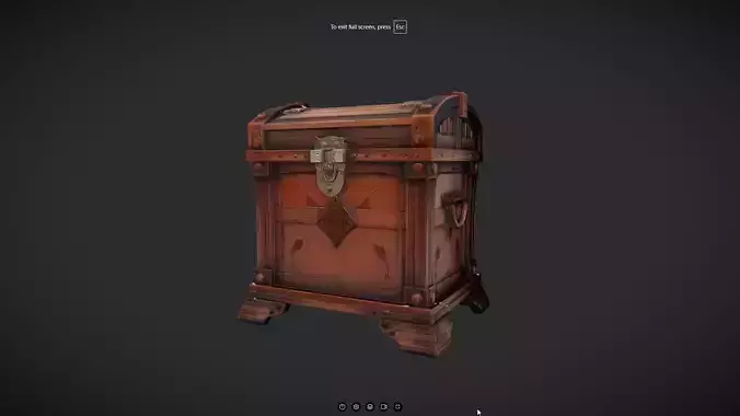 ornate wooden treasure chest