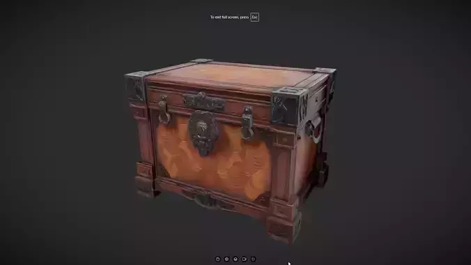 ornate wooden chest