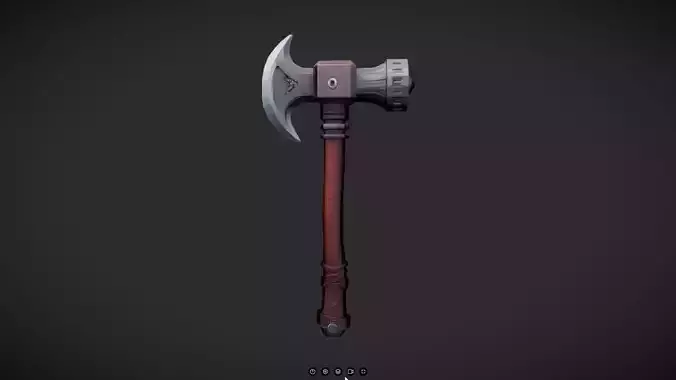 ornate battle axe