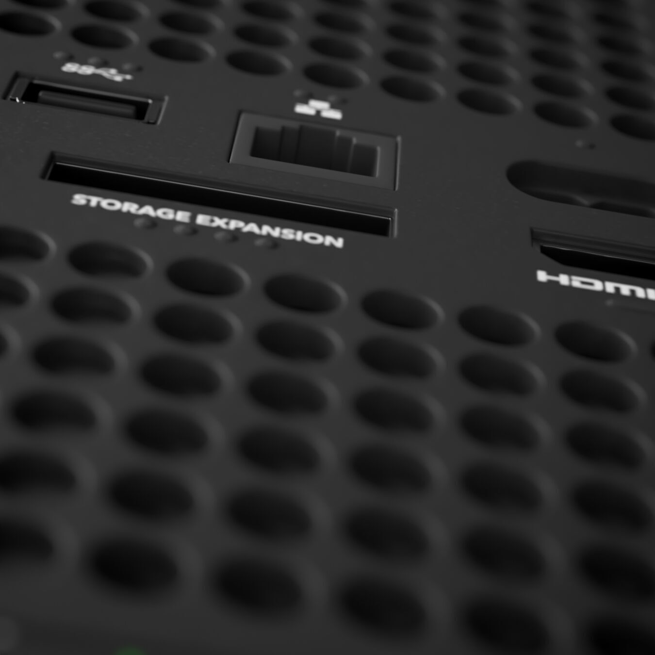 Xbox Series X Console and Controller Galaxy Black 3D model_5