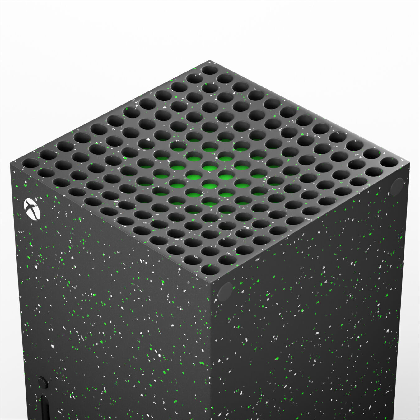 Xbox Series X Console and Controller Galaxy Black 3D model_3