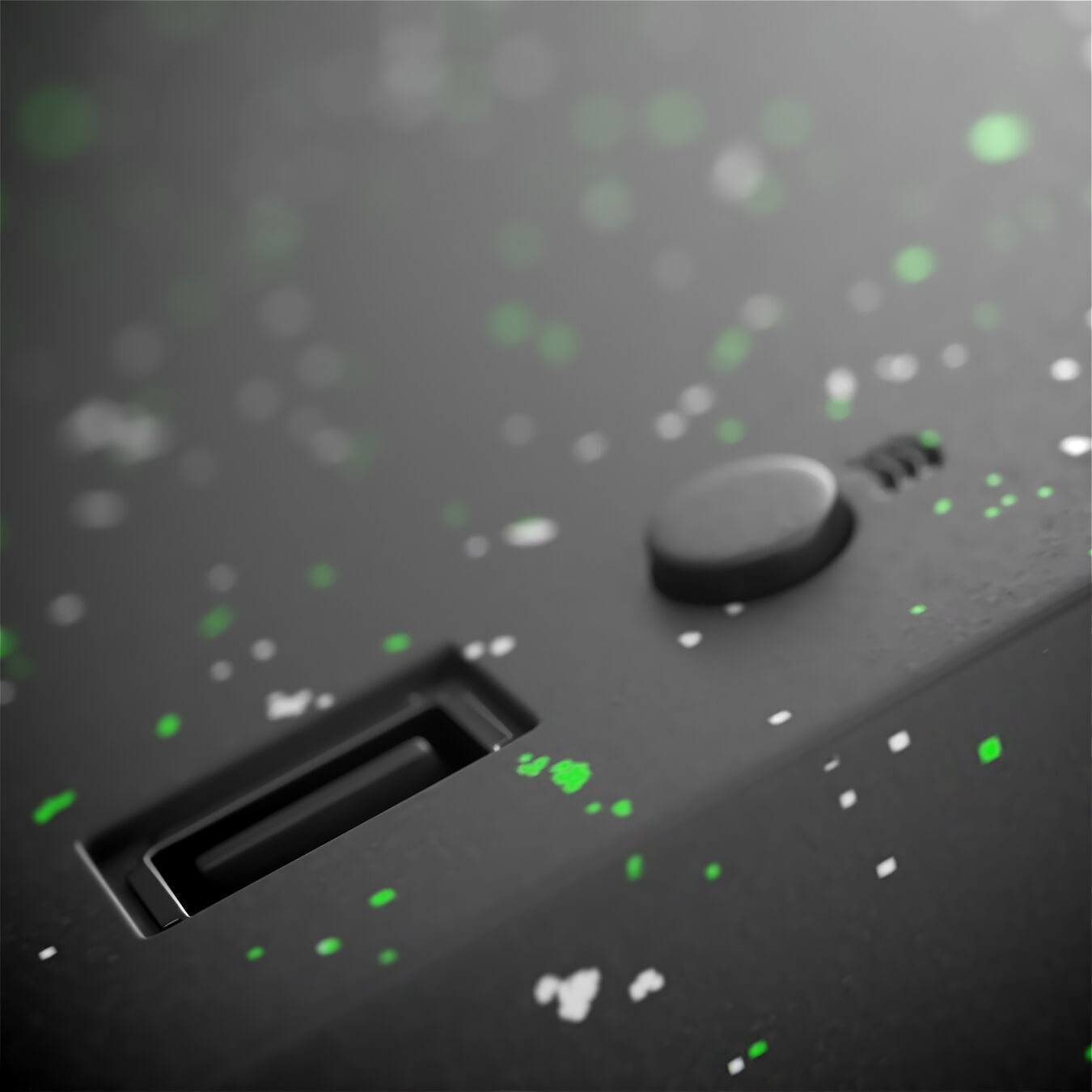 Xbox Series X Console and Controller Galaxy Black 3D model_9