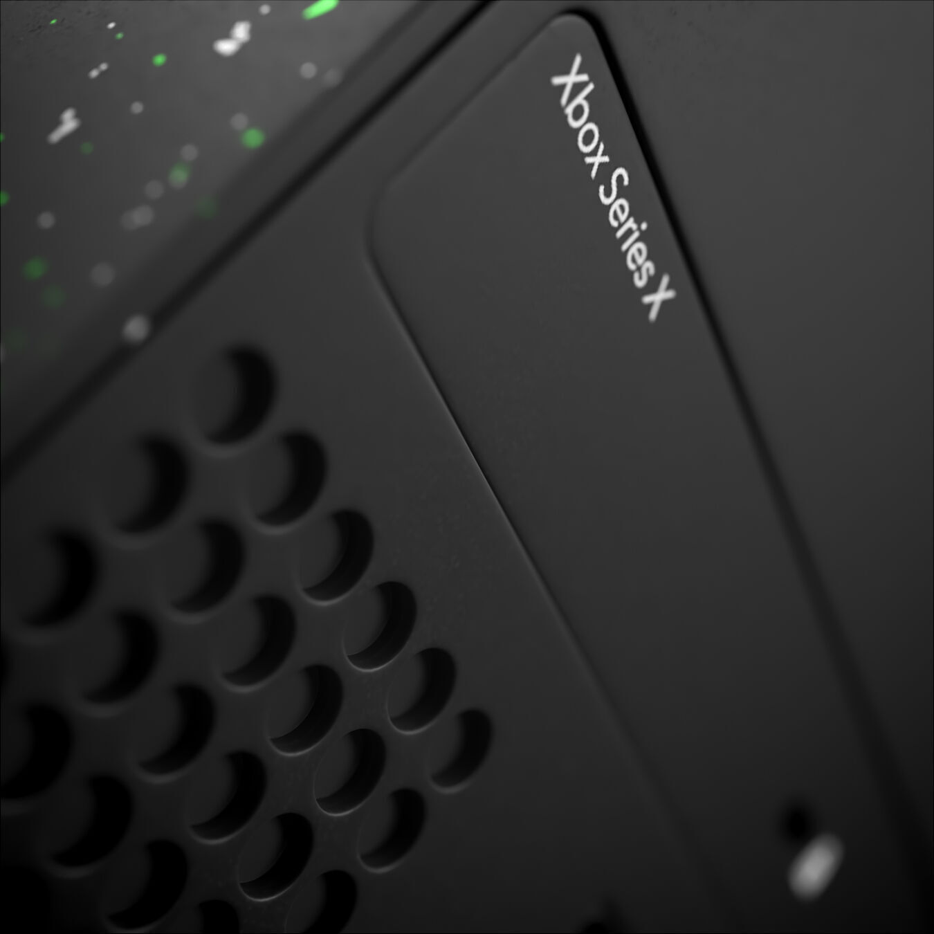 Xbox Series X Console and Controller Galaxy Black 3D model_7